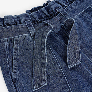 Dark Wash Paperbag Waist Tie Jeans (3-12yrs)