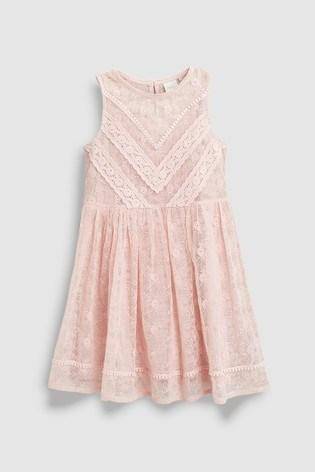 613120 PINK LACE DRESS 10 YRS CASUAL - Allsport