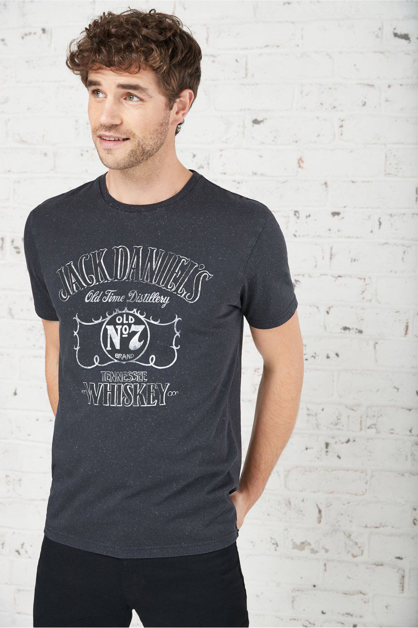 615231 NEW BLK JACK DANIELS SMALL SS T SHIRTS - Allsport