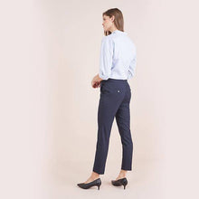 Load image into Gallery viewer, Navy Tailored Slim Trousers - Allsport
