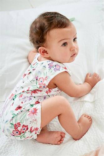 LILAC FLORAL ROMPERS (0-12MTHS) - Allsport