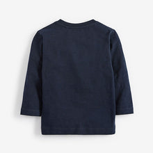 Load image into Gallery viewer, Plain Navy Long Sleeve T-Shirt (3-5 yrs) - Allsport
