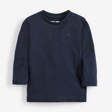 Load image into Gallery viewer, Plain Navy Long Sleeve T-Shirt (3-5 yrs) - Allsport
