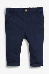 CORE NAVY CHINO TROUSERS (0-18MTHS) - Allsport