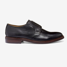 Load image into Gallery viewer, Black Modern Heritage Leather Derby Shoes - Allsport

