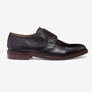 Black Modern Heritage Leather Derby Shoes - Allsport