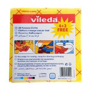 VILEDA ALL PURPOSE CLOTH 4+2