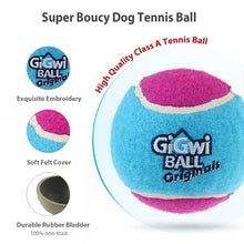 Load image into Gallery viewer, M size tennis ball &#39;GiGwi ball originals&#39; (3pcs with different colour in one pack) D:6.35cm - Allsport
