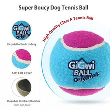 Load image into Gallery viewer, S size tennis ball &#39;GiGwi ball originals&#39; (3pcs with different colour in one pack) D:4.8cm - Allsport
