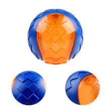 Load image into Gallery viewer, GiGwi Ball with Squeaker blue/orange (S - L) - Allsport
