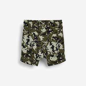 Camouflage/Green/ Black 3 Pack Jersey Shorts (3mths-5yrs) - Allsport