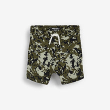 Load image into Gallery viewer, Camouflage/Green/ Black 3 Pack Jersey Shorts (3mths-5yrs) - Allsport
