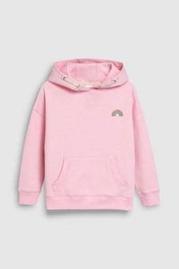 PINK EMB OHEAD HOODIES & ZIP (4-10YRS) - Allsport