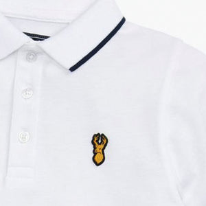 White Short Sleeve Polo Shirt (3-12yrs)