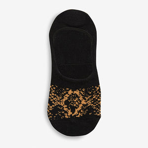 Animal Pattern Invisible Trainer Socks Five Pack