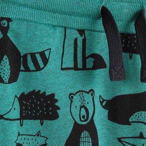 Teal Woodland All Over Print Jersey (3mths-5yrs) - Allsport