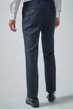 Load image into Gallery viewer, NAVY BLACK CHECK SUIT TROUSER - Allsport
