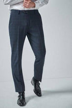 Load image into Gallery viewer, NAVY BLACK CHECK SUIT TROUSER - Allsport
