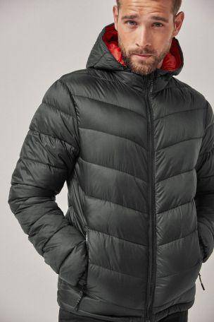 BLACK Hooded Quilted Jacket With DuPont™ Sorona® Insulation - Allsport