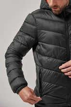 Load image into Gallery viewer, BLACK Hooded Quilted Jacket With DuPont™ Sorona® Insulation - Allsport
