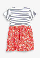 Load image into Gallery viewer, STRIPE RED DITSY DAY DRESS (3MTHS-4YRS) - Allsport
