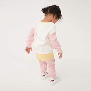Colourblock Minnie Mouse License Sweater And Joggers Co-ord Set (3mths-5yrs) - Allsport