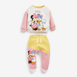Colourblock Minnie Mouse License Sweater And Joggers Co-ord Set (3mths-5yrs) - Allsport