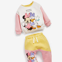 Load image into Gallery viewer, Colourblock Minnie Mouse License Sweater And Joggers Co-ord Set (3mths-5yrs) - Allsport
