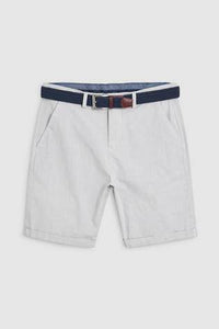 GREY SMART BELT STRIPE SHORT - Allsport