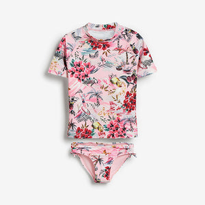 Pink 2 Piece Sunsafe Swim Set (3-12yrs) - Allsport