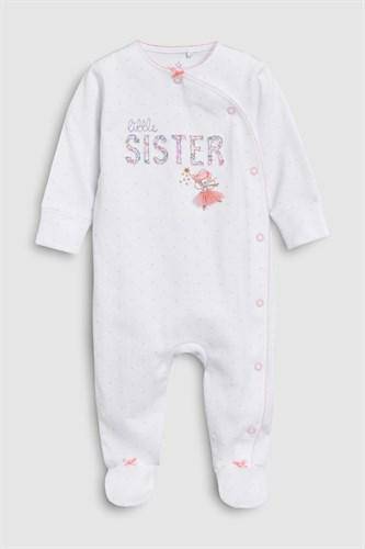 LILAC FLORAL SISTER SLEEPSUITS (0-12MTHS) - Allsport