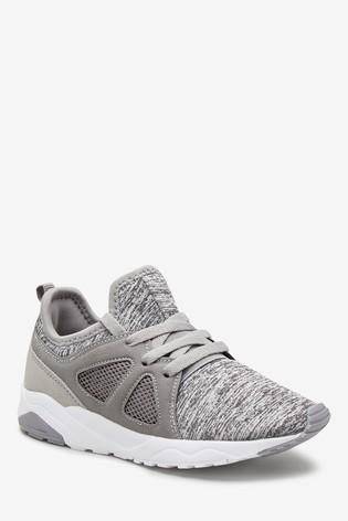 TRAINER TEXT GREY SHOES - Allsport