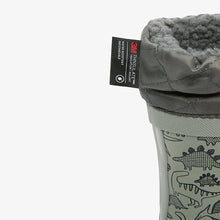 Load image into Gallery viewer, Grey Dino Next Thermal Thinsulate™ Lined Cuff Wellies
