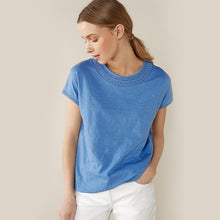 Load image into Gallery viewer, Blue Bubble Hem T-Shirt - Allsport
