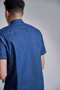 Indigo Slim Fit Denim Shirt - Allsport