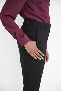 Black Tailored Slim Trousers - Allsport