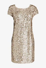 Load image into Gallery viewer, 647768 RW SEQUIN DRESS GLD 6 DRESSES - Allsport
