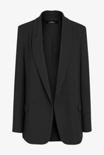 Load image into Gallery viewer, Black Relaxed Soft Crepe Blazer - Allsport
