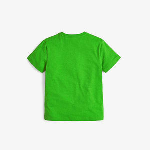 Crew Neck Bright Green T-Shirt (3-12yrs) - Allsport