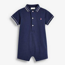 Load image into Gallery viewer, 2 Pack Stripe Polo Rompers  (up to 18 months) - Allsport
