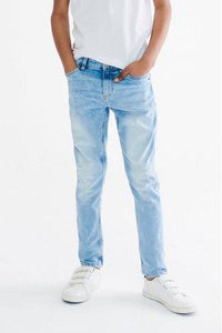 Skinny Fit Bleach Five Pocket Jeans Denim - Allsport