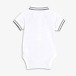 White Poloshirt Bodysuit - Allsport