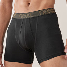 Load image into Gallery viewer, Signature Black Bambou Signature A-Front Boxers 4 Pack
