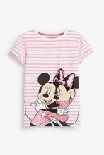 Load image into Gallery viewer, Pink Minnie Mouse™ &amp; Mickey Mouse™ Licence 3D Sequin T-Shirt - Allsport
