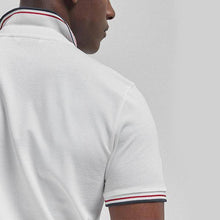 Load image into Gallery viewer, White Tipped Regular Fit Polo Shirt - Allsport
