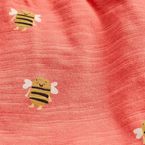 Bee Print Organic Cotton T-Shirt (3mths-5yrs) - Allsport