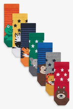 Load image into Gallery viewer, Multi 7 Pack Cotton Rich Animal Socks - Allsport

