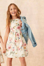 Load image into Gallery viewer, Ecru Pink Floral Prom Dress - Allsport
