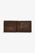 Load image into Gallery viewer, BROWN LEATHER STAG BADGE EXTRA CAPACITY WALLET - Allsport
