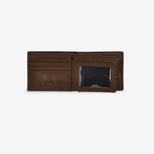 Load image into Gallery viewer, Brown Leather Stag Badge Extra Capacity Wallet
